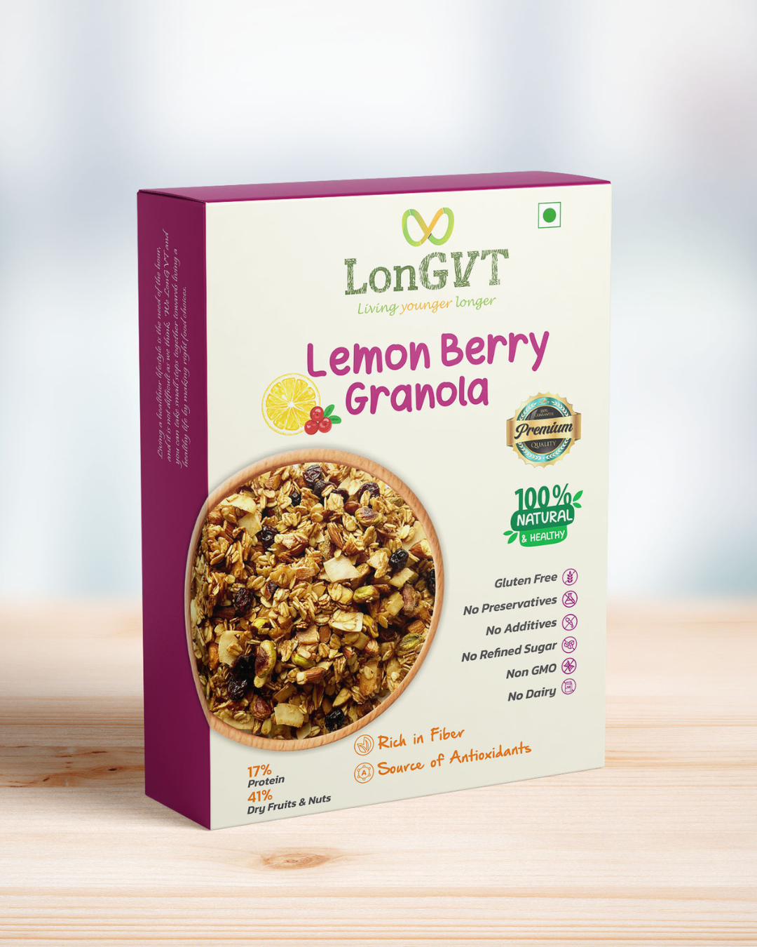 LEMON BERRY GRANOLA 340 gm