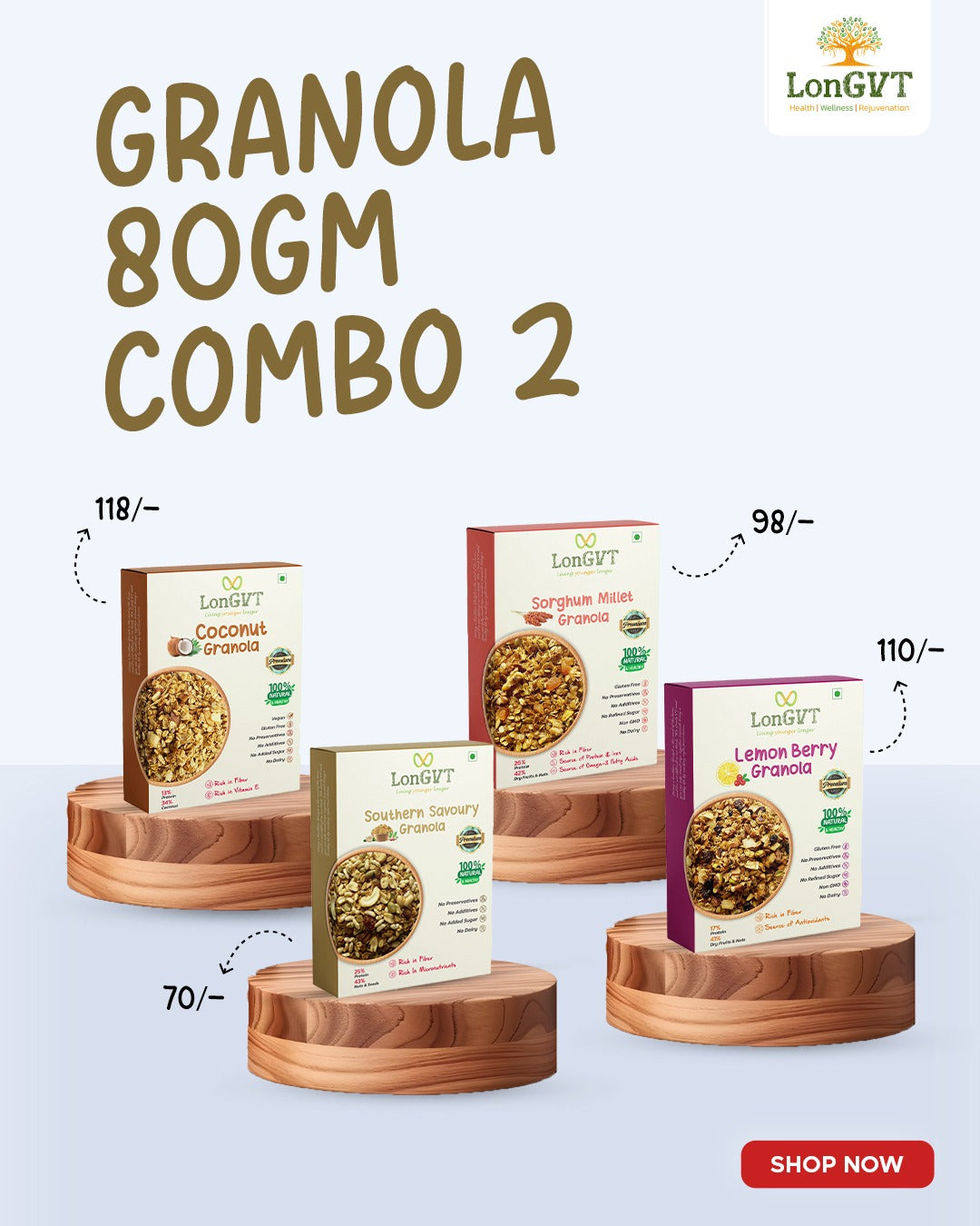 Granola 80gm combo 2