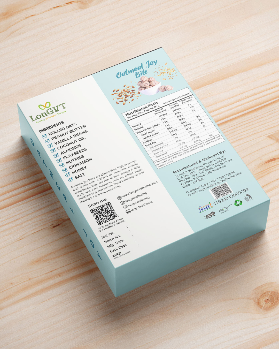 Oatmeal Joy Bite 80 gm